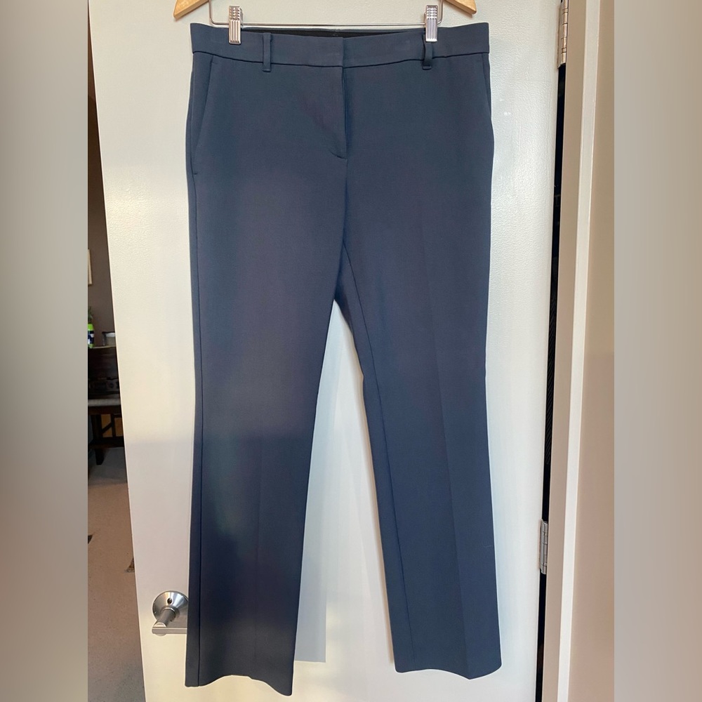 Ann Taylor Blue Trouser Straight Leg Work Pants